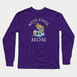 REEL COOL MOM Mothers Gift T Shirt Long Sleeve T-Shirt